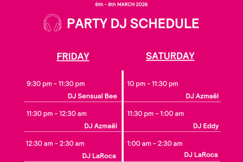 PARTY DJ Schedule ---> PNG download